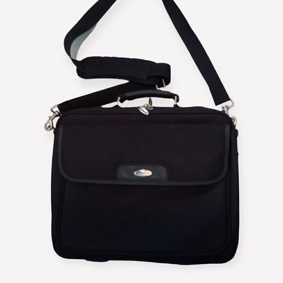 Targus Nylon 15.6" Notepac Laptop Case with shoulder strap - Black - Picture 1 of 7